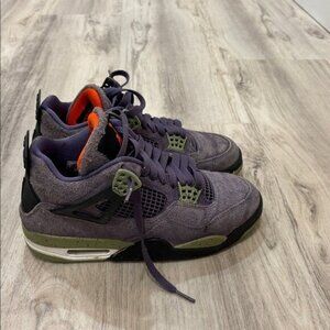 Jordan 4 Retro CANYON  Sneakers - Purple and Black WOMEN 8.5